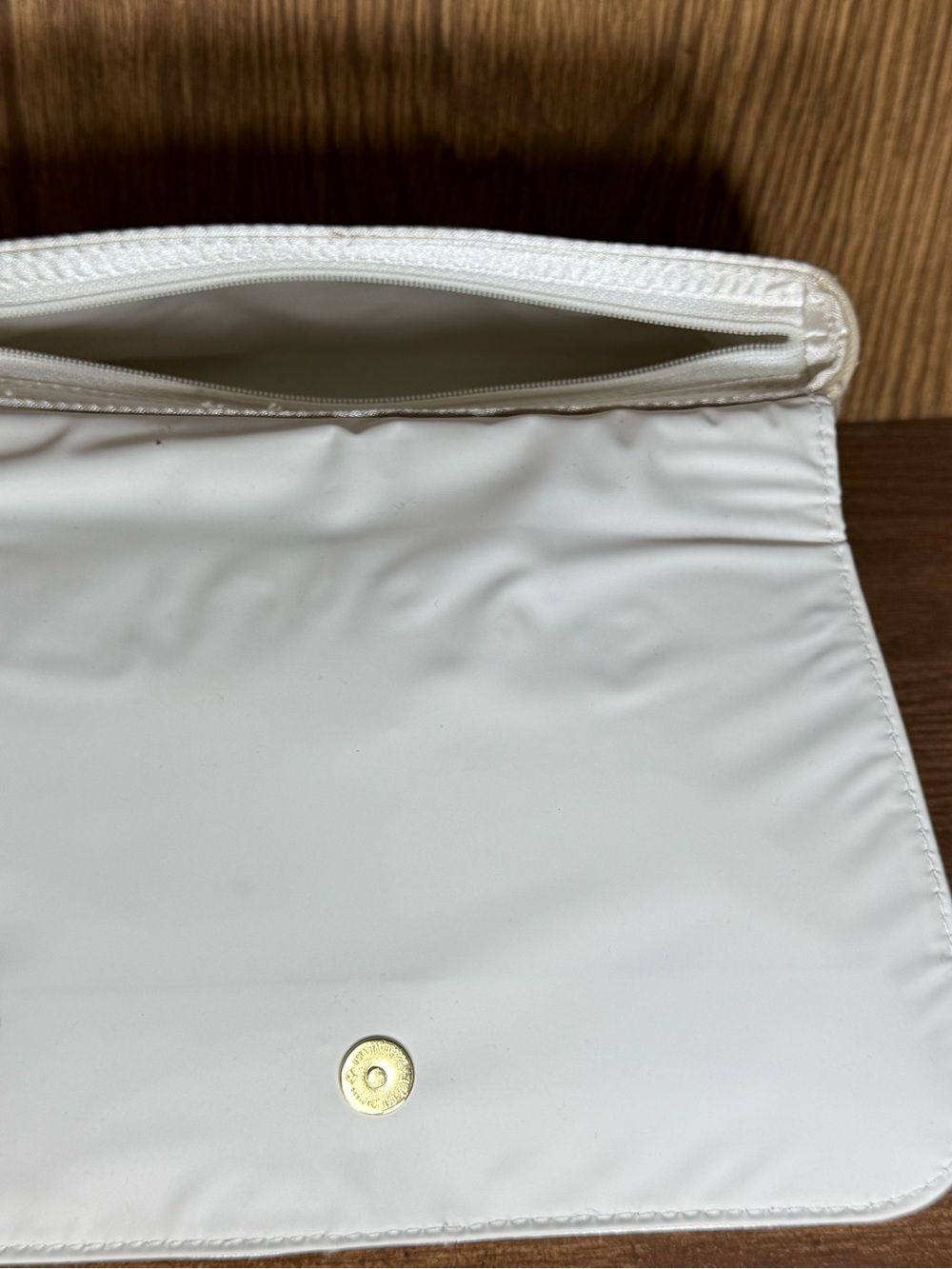 Dior Vintage Silver Iridescent Logo Clutch - Picture 4 of 4